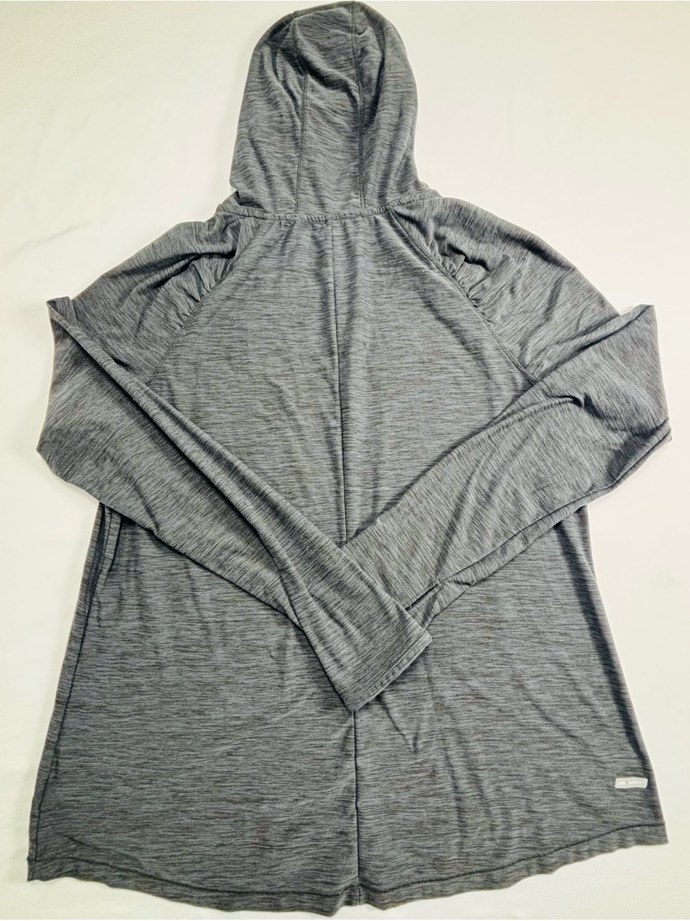 Danskin Lightweight Hooded Pullover - Heather Gray W534 - Picture 2 of 8